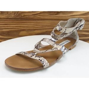 Steve Madden Size‎ 6.5 Sandal Gladiator Beige Synthetic Women M Comly